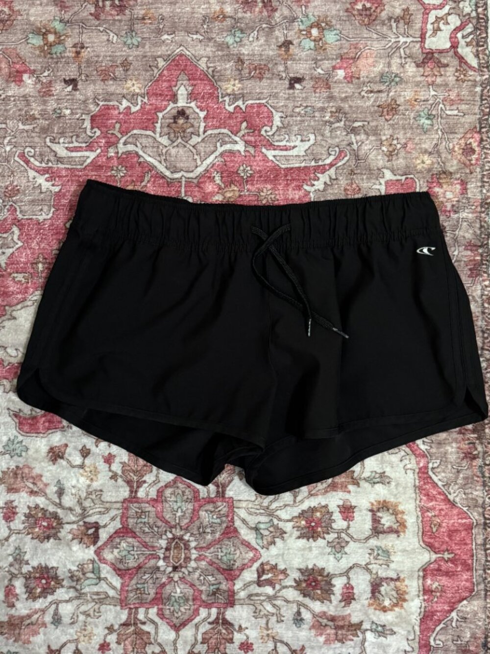 O'Neill Hyperfreak Women's Large Black Board Shorts, Elastic Drawstring - Picture 4 of 7